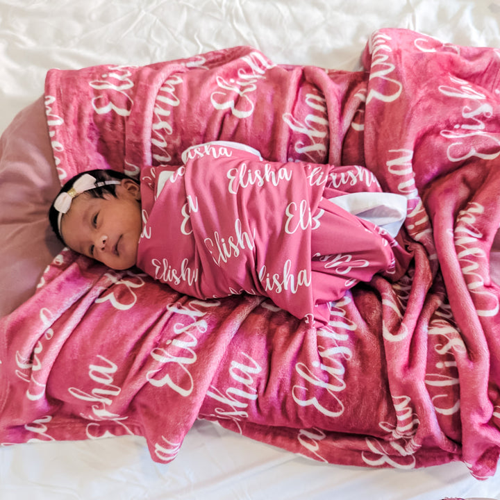 Elisha Baby Name Swaddle