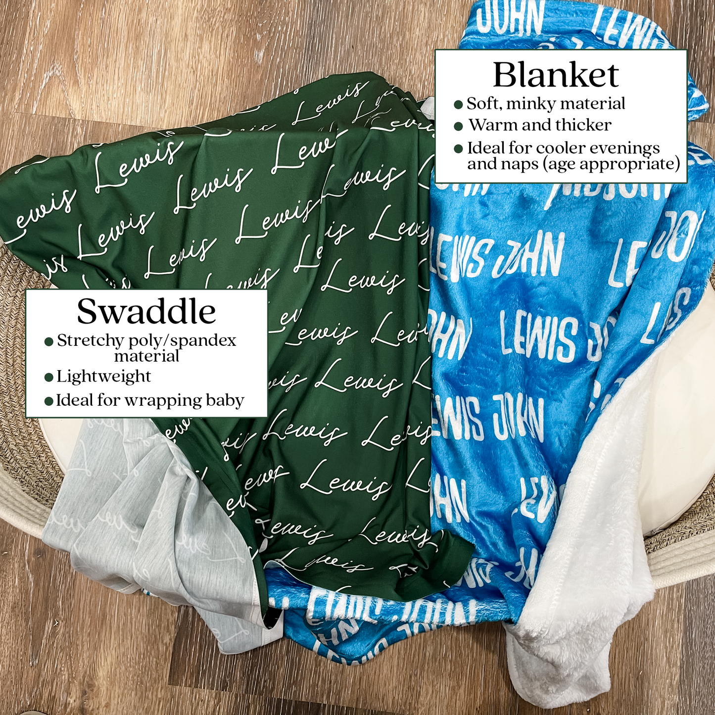 Drew Baby Name Swaddle