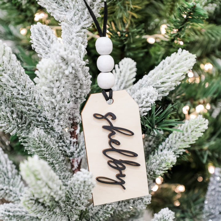 Personalized 3D Stocking Tag