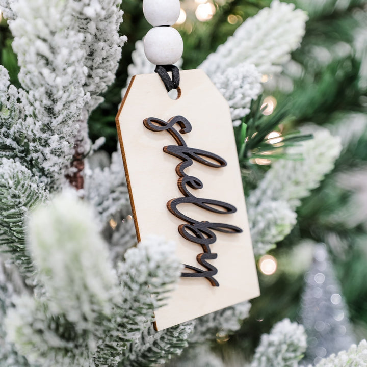 Personalized 3D Stocking Tag