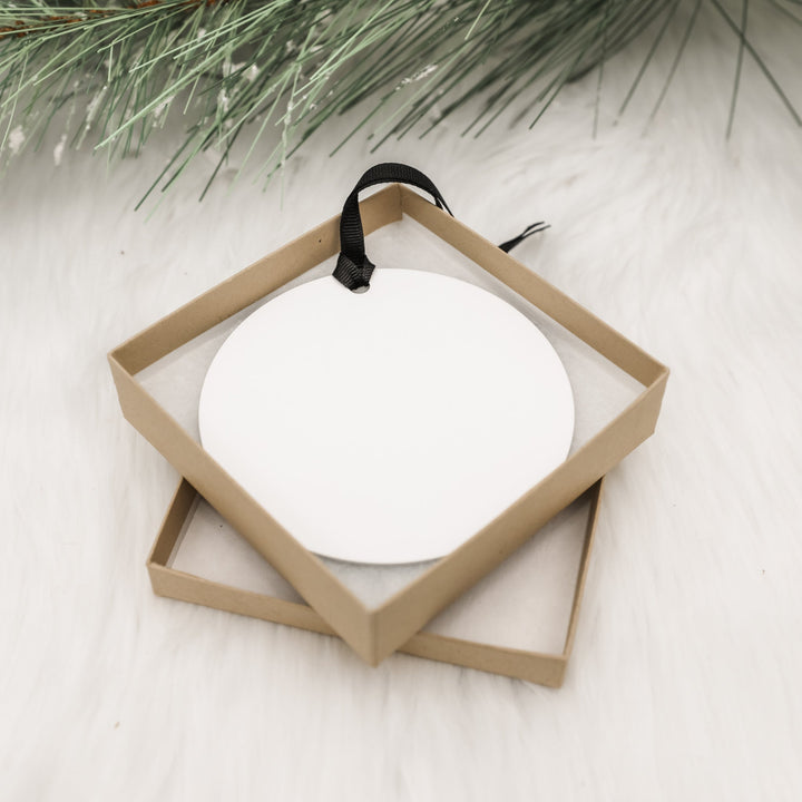 Personalized First Christmas Married Photo Christmas Ornament