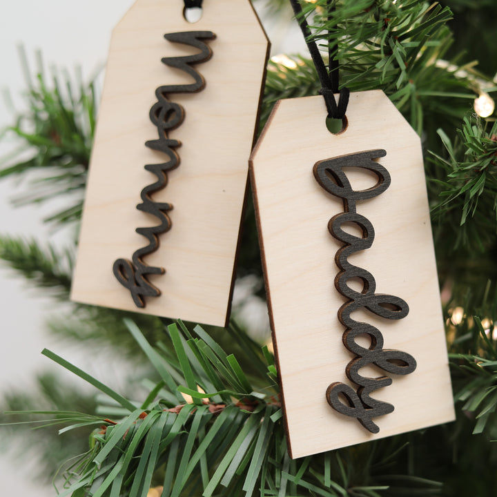 Personalized 3D Stocking Tag