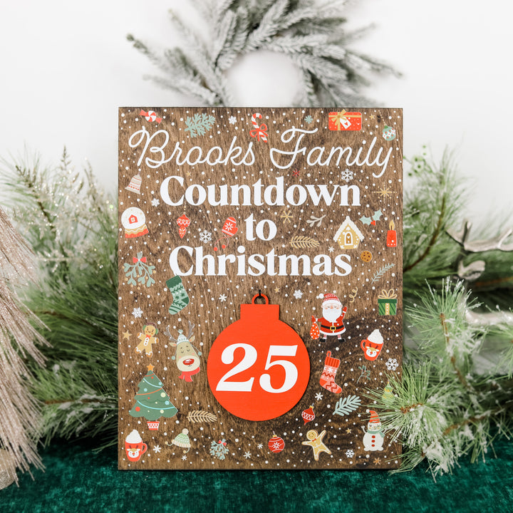 Personalized Family Christmas Countdown