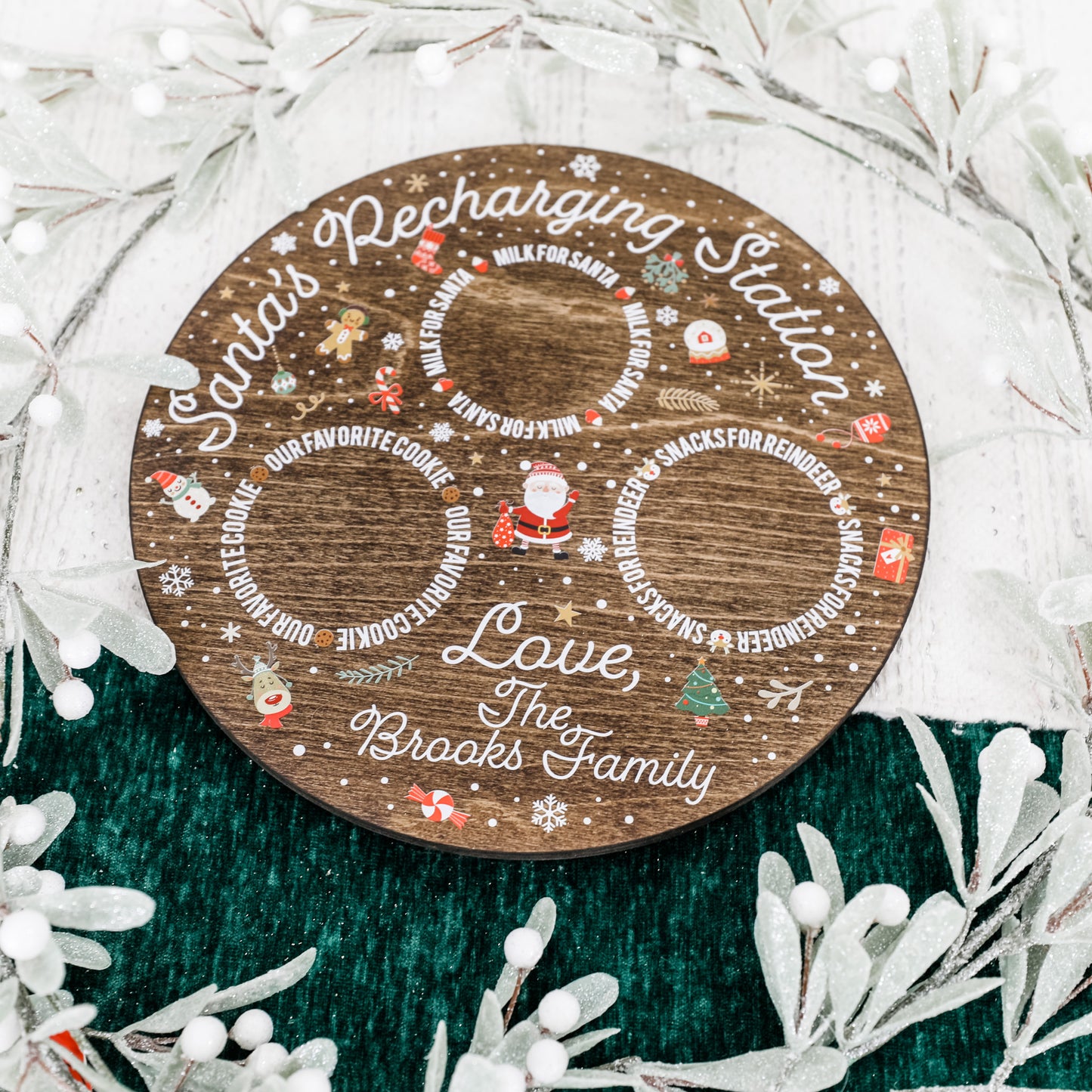 Personalized Santa Recharging Station Tray