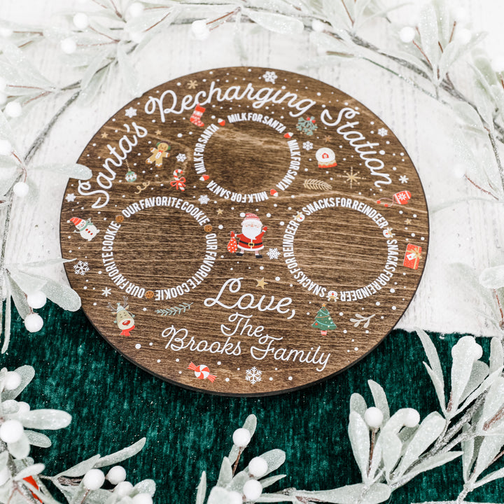 Personalized Santa Recharging Station Tray
