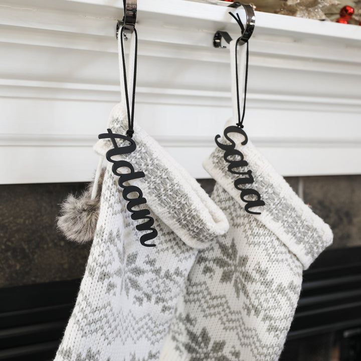Personalized Stocking Name Tag