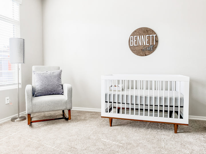 Bennett Scott Round Name Sign