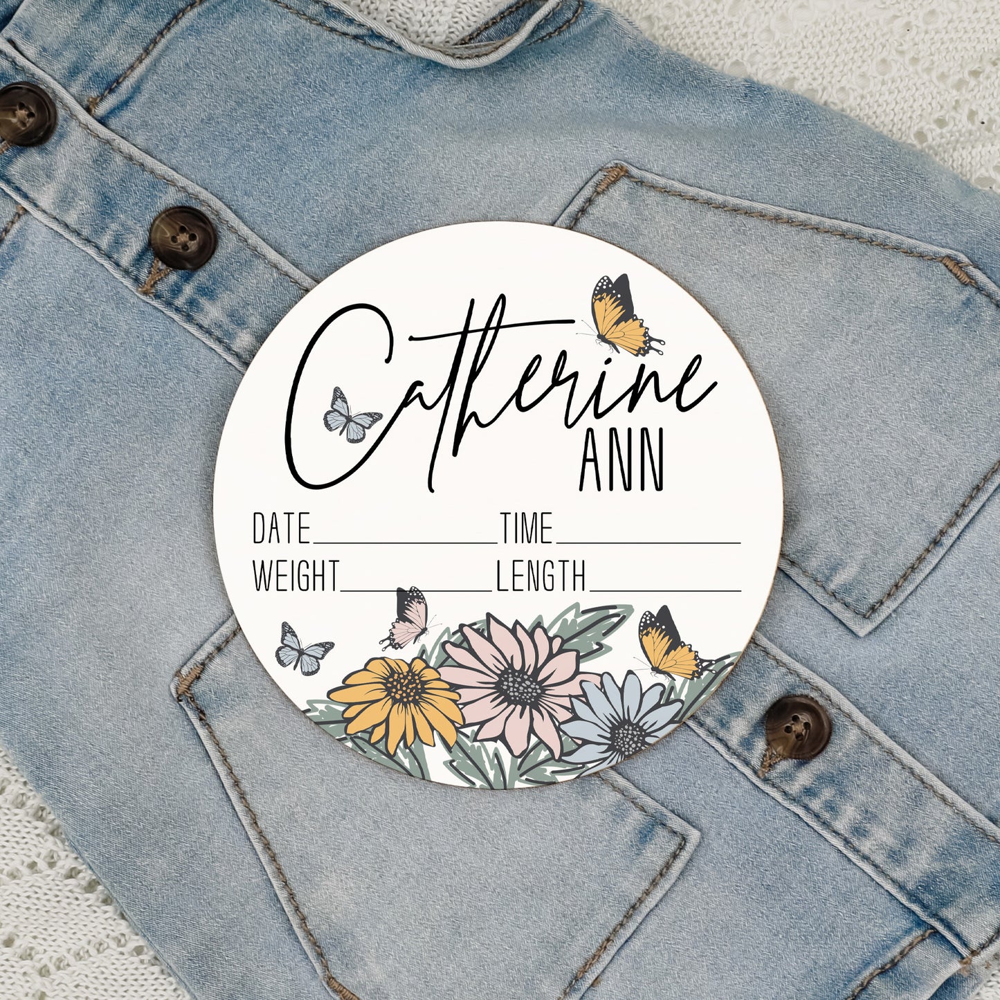 Catherine Ann Butterfly Birth Stat