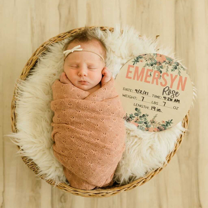 Emersyn Rose Wildflower Birth Stat