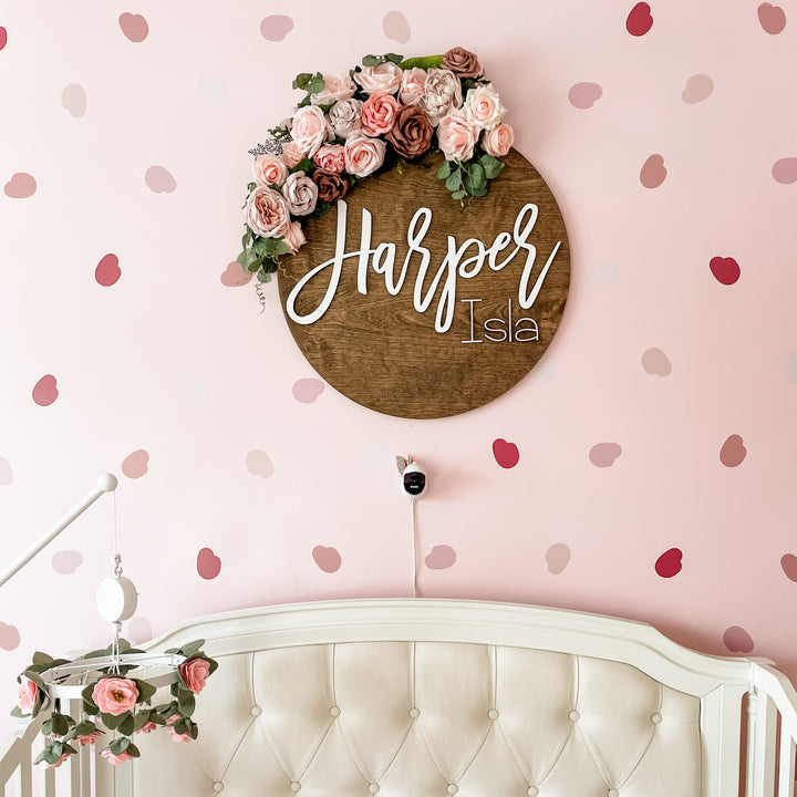 Harper Isla Round Name Sign