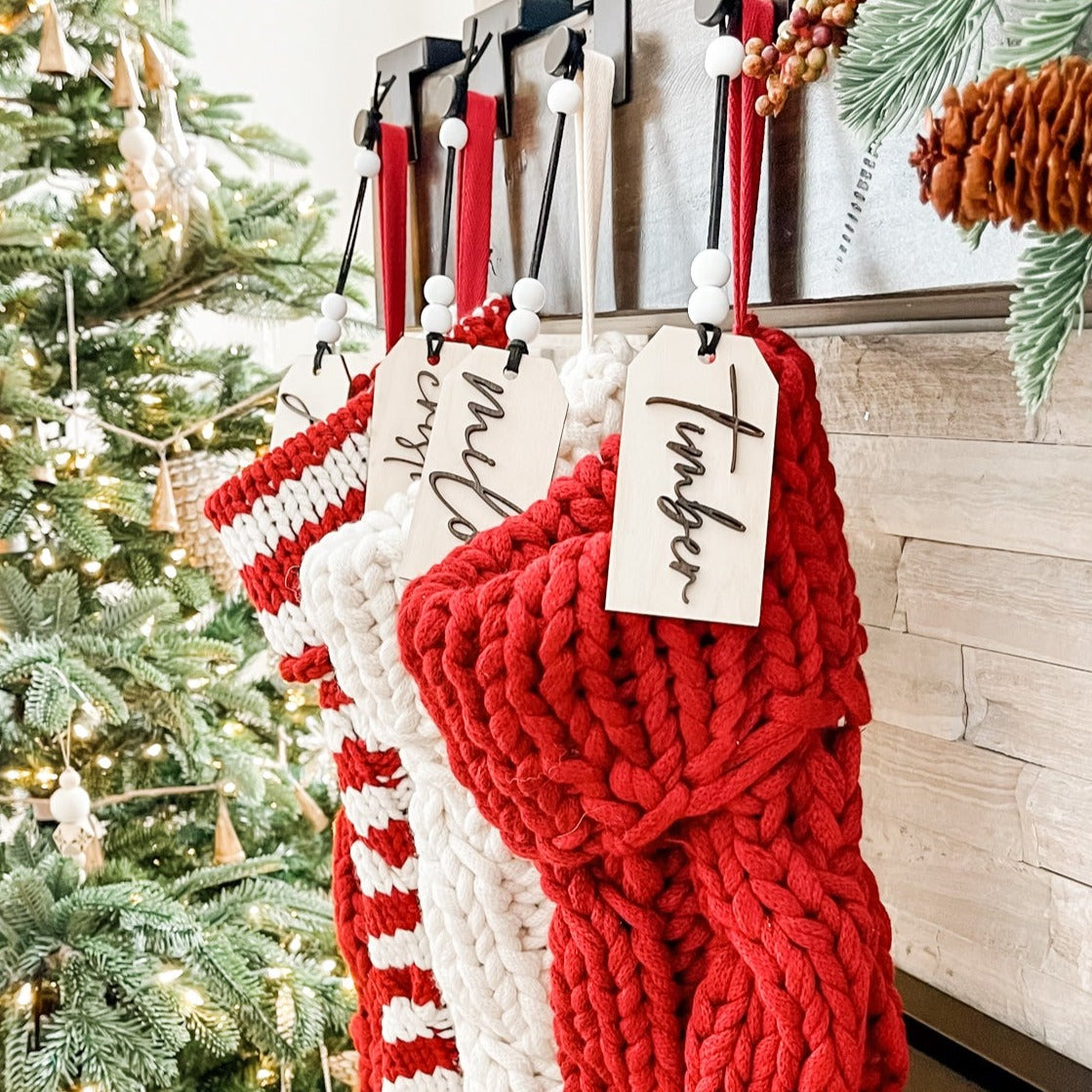 Personalized 3D Stocking Tag