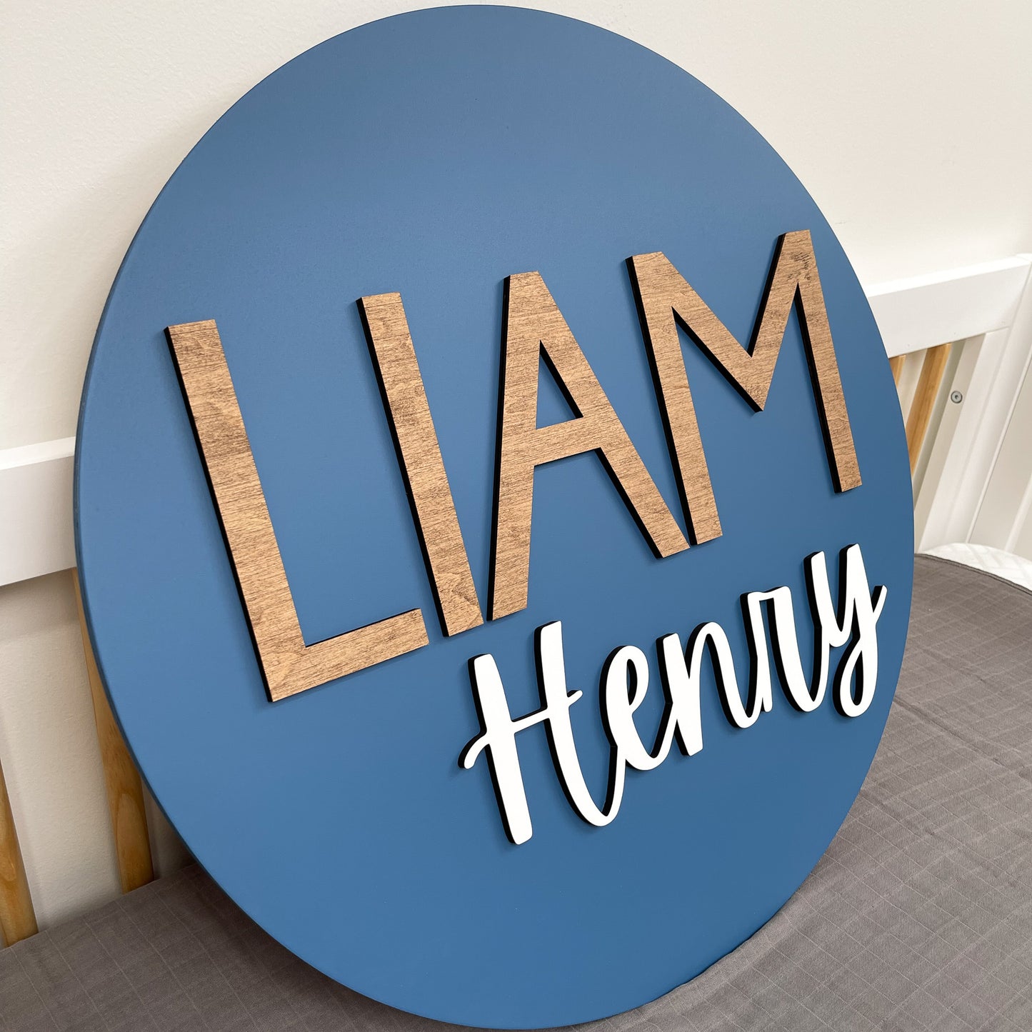 Liam Henry Round Name Sign