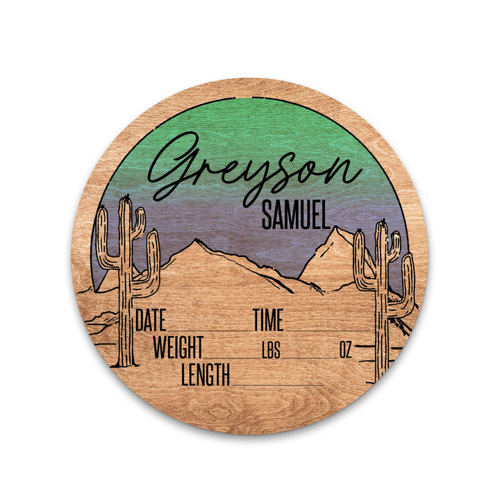 Greyson Samuel Blue Sky Desert Birth Stat