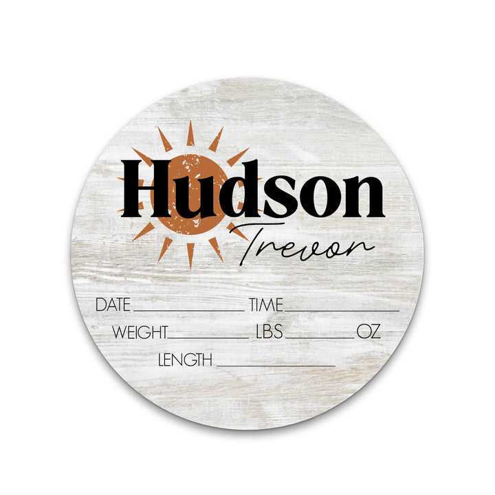 Hudson Trevor Boho Sun Birth Stat