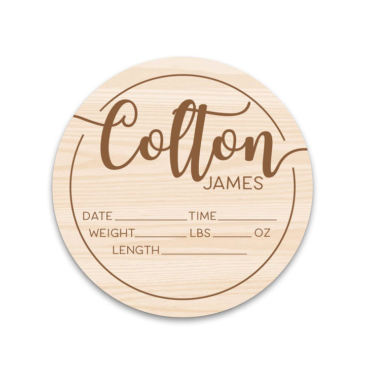 Colton James Script Birth Stat