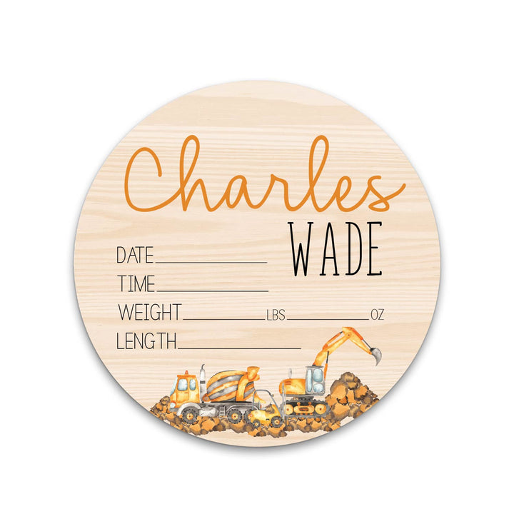 Charles Wade Construction Theme Birth Stat