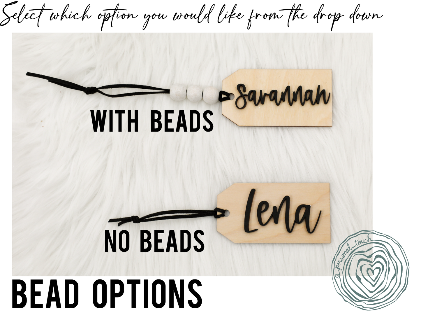 Personalized 3D Stocking Tag