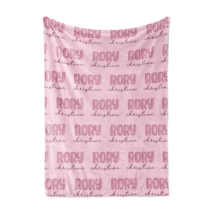 Personalized Funky Name Blanket