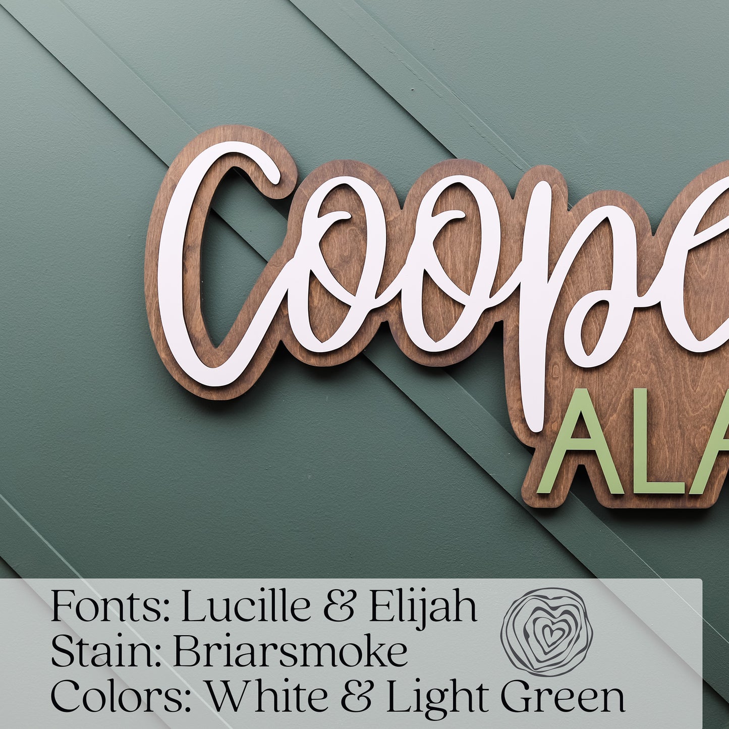 Cooper Alan Layered Sign