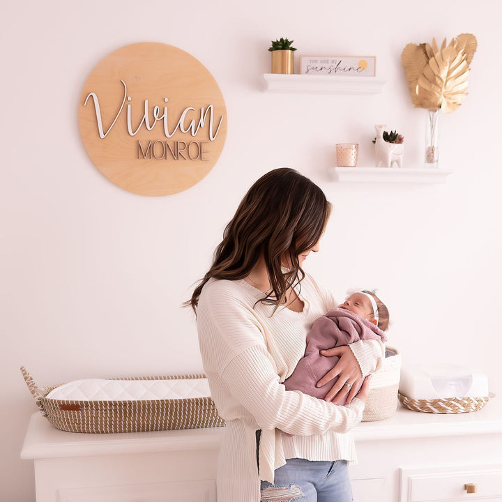 Vivian Monroe Round Name Sign