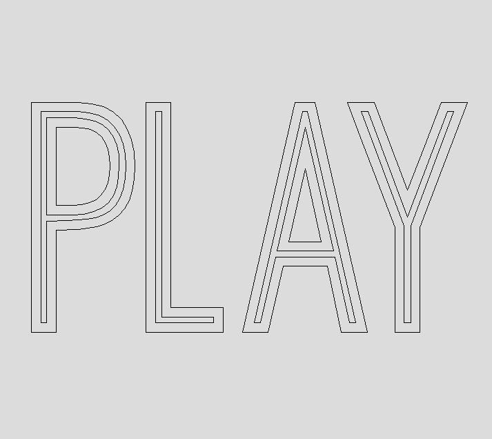 Custom Listing for PLAY Letters