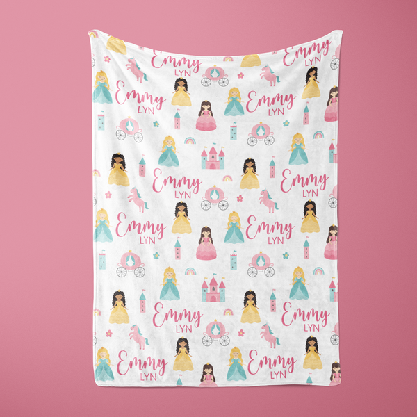 Personalized Princess Name Blanket