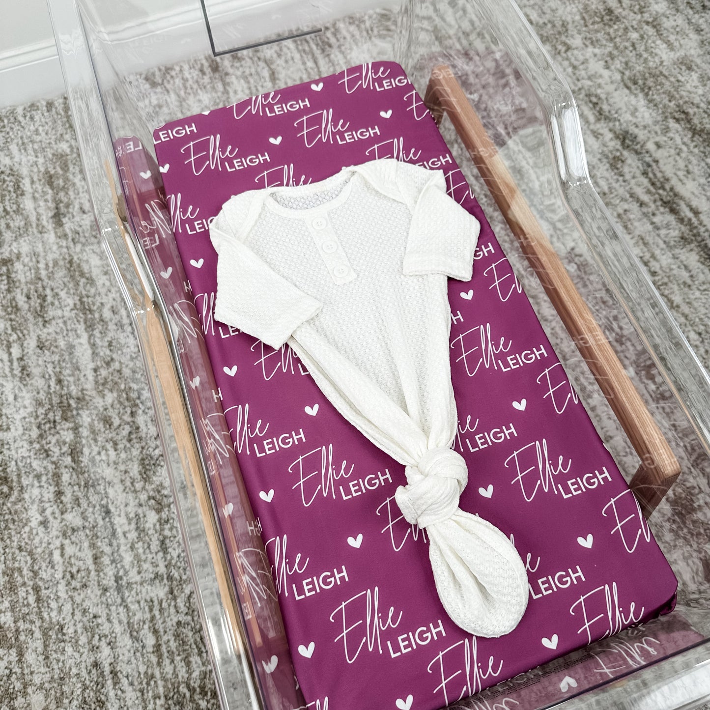 Ellie Leigh Baby Name Swaddle