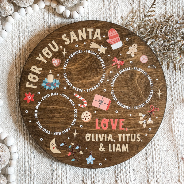 Personalized Santa Tray