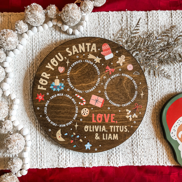 Personalized Santa Tray