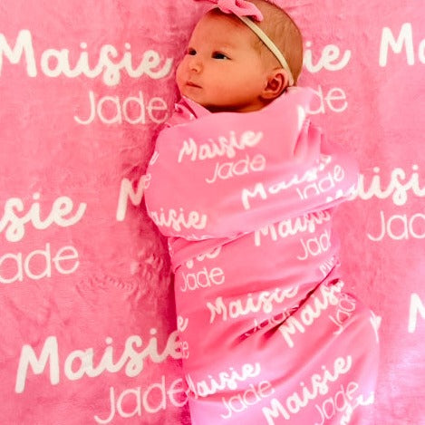Maisie Jade Baby Name Swaddle