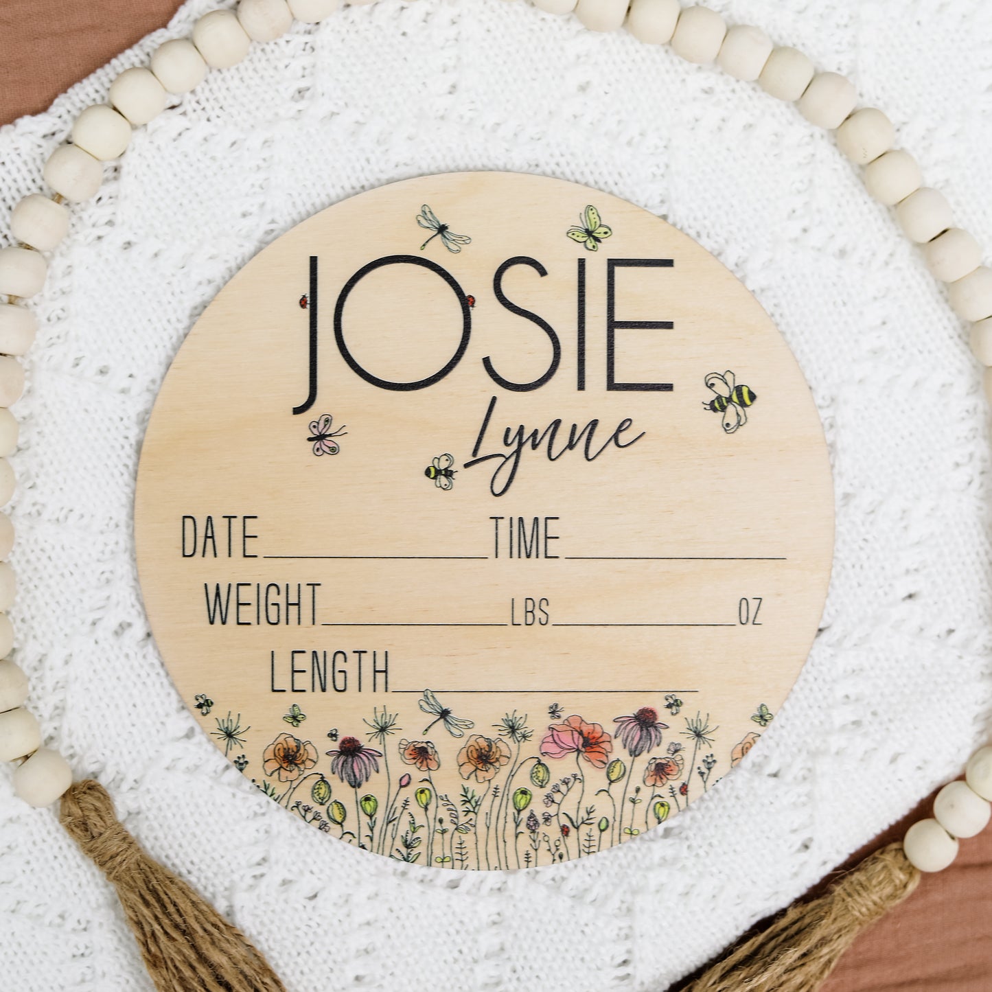 Josie Lynne Wildflower Birth Stat