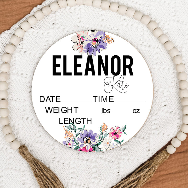 Eleanor Kate Wildflower Birth Stat