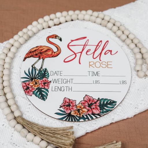 Stella Rose Flamingo Birth Stat