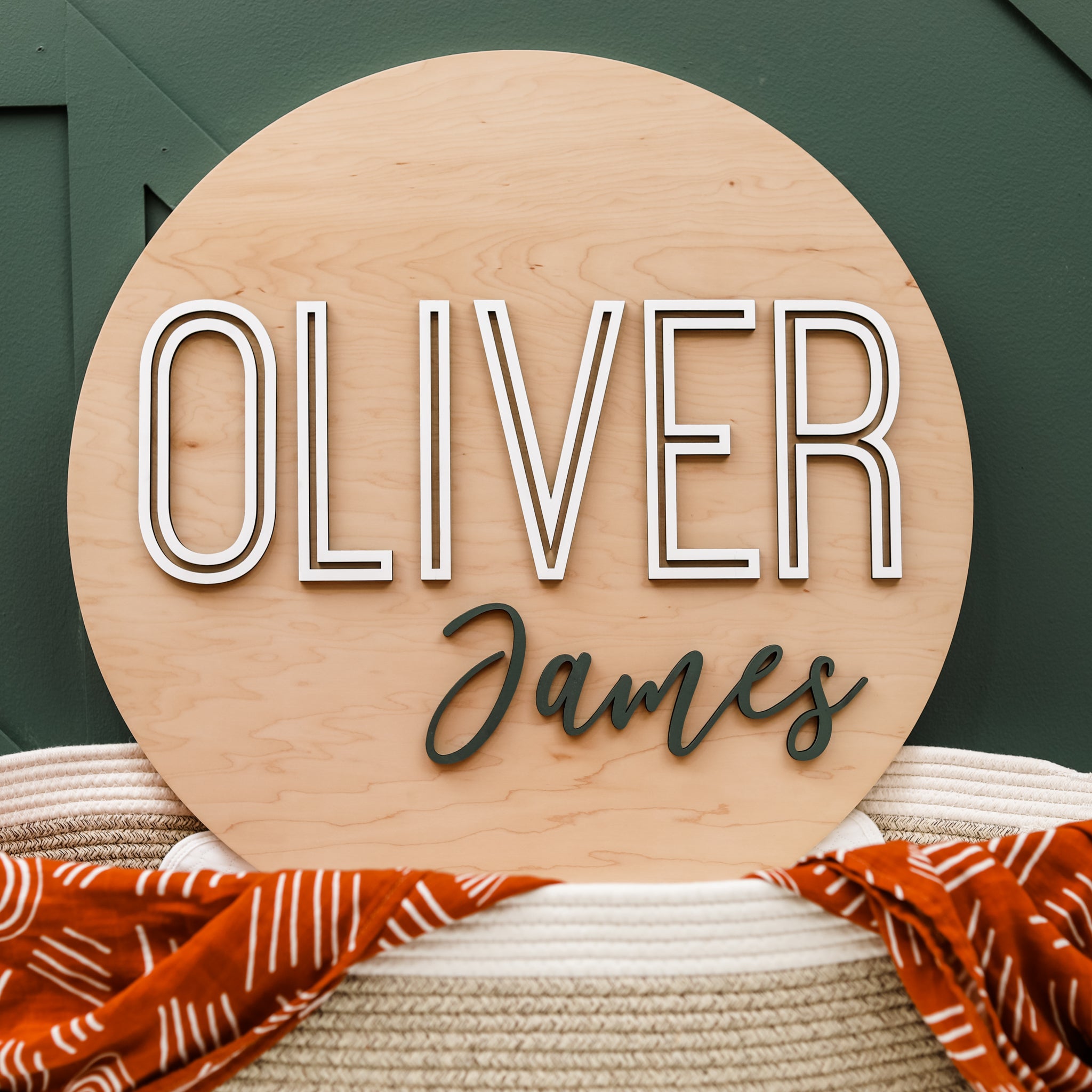 Round Name Signs – Hickory Hollow Designs