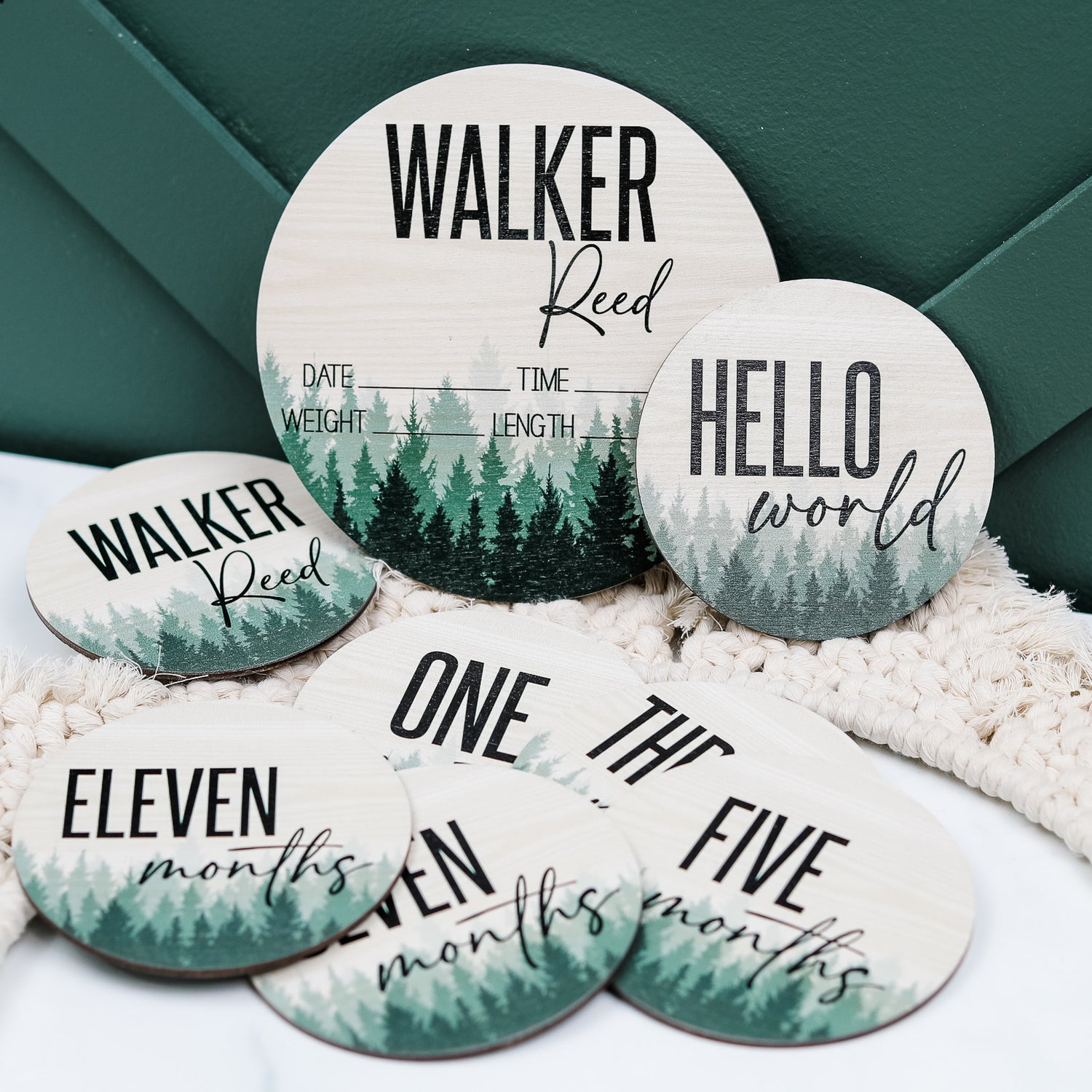 Walker Reed Walker Reed Milestone Markers – Hickory Hollow Designs
