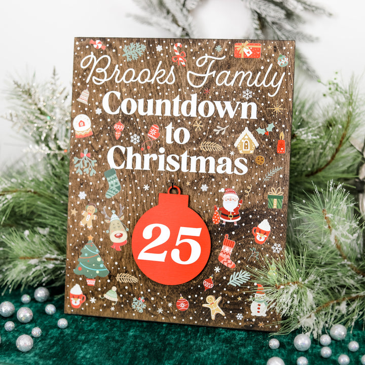 Personalized Family Christmas Countdown