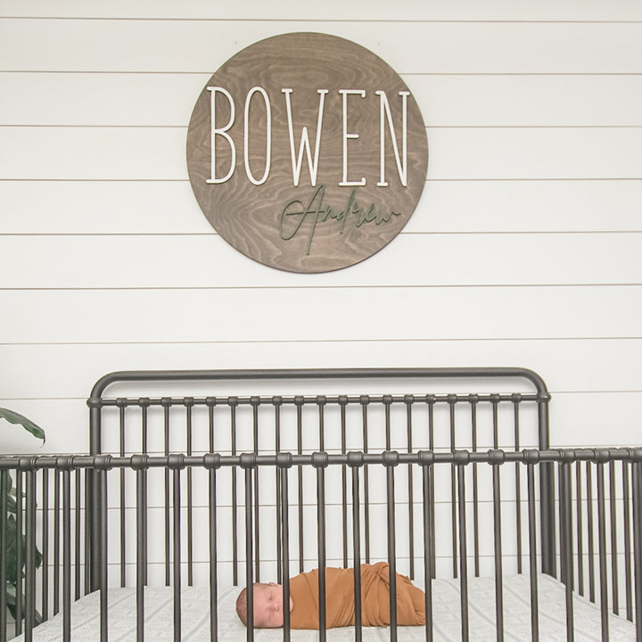 Bowen Andrew Round Name Sign