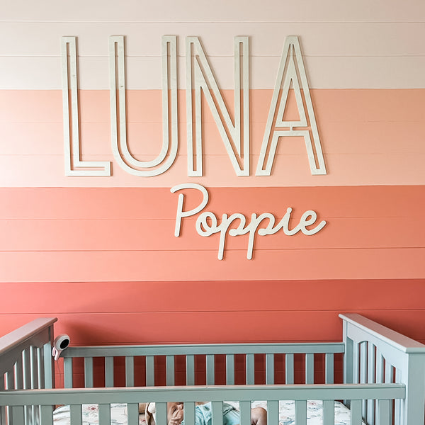 Luna Poppy Name Cutout