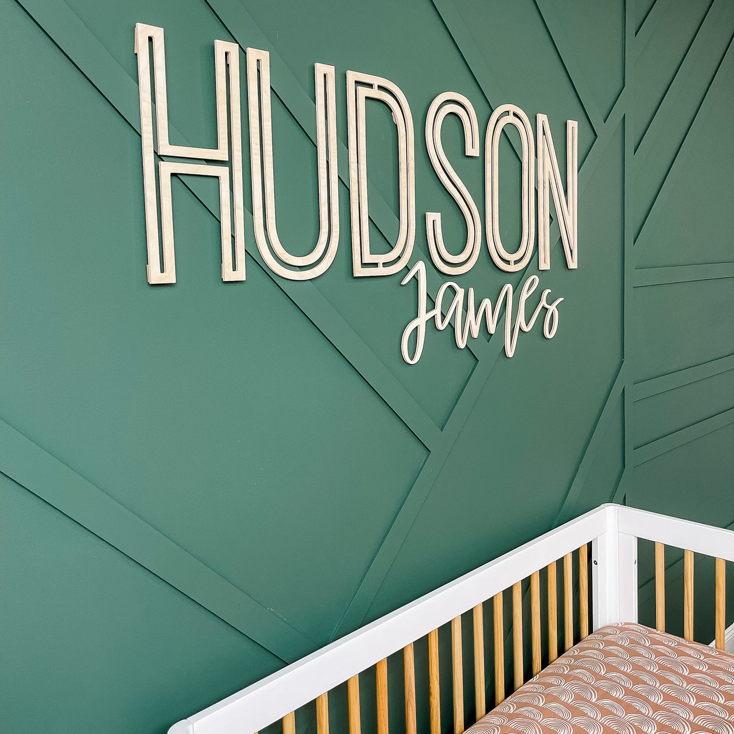 Hudson James Name Cutout