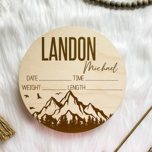Landon Michael Mountain Birth Stat