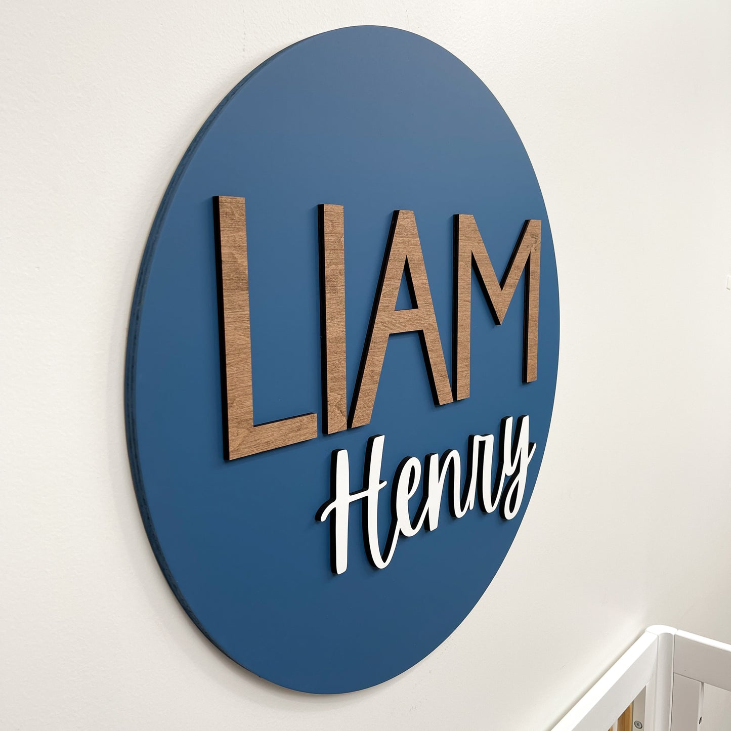 Liam Henry Round Name Sign
