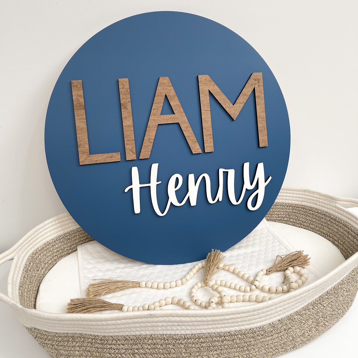 Liam Henry Round Name Sign