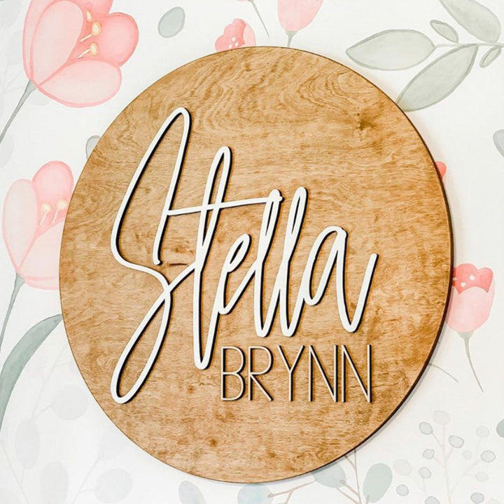Stella Brynn Round Name Sign