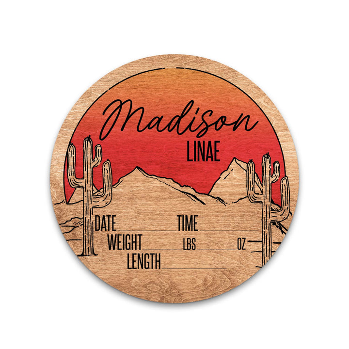 Madison Linae Red Sky Desert Birth Stat