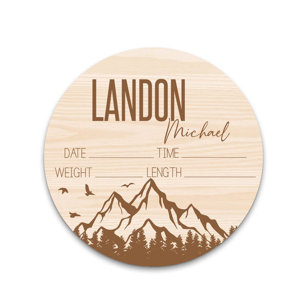 Landon Michael Mountain Birth Stat