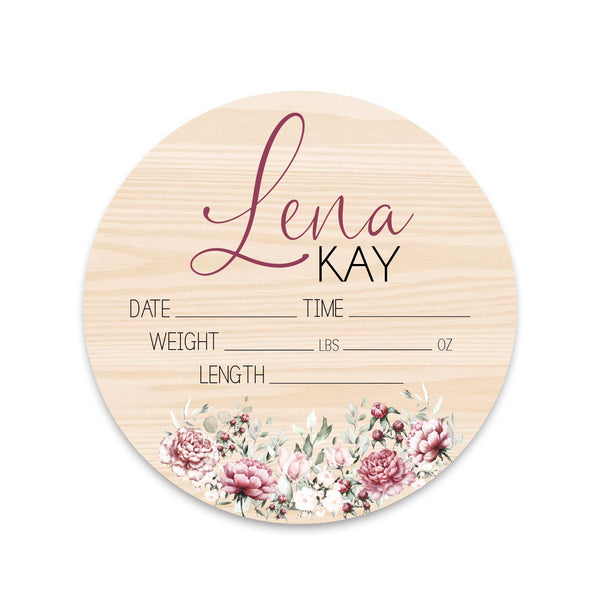 Lena Kay Peony Birth Stat