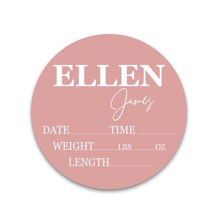Ellen James Pink Birth Stat