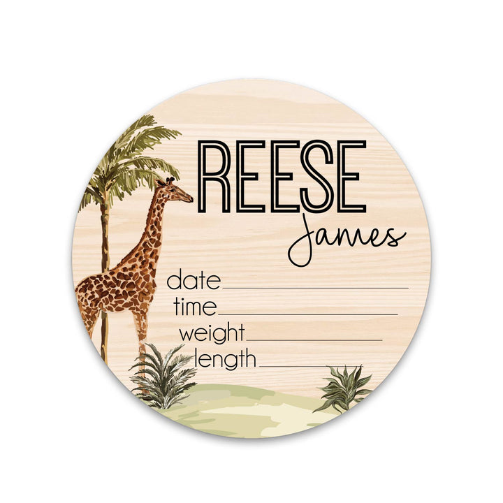 Reese James Giraffe Birth Stat