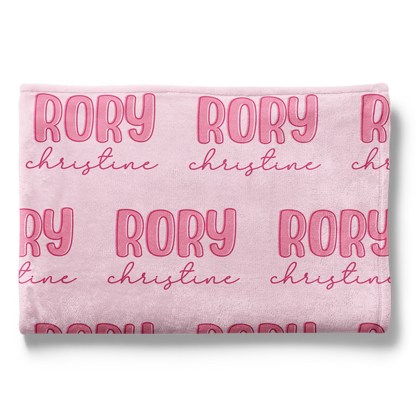 Personalized Funky Name Blanket