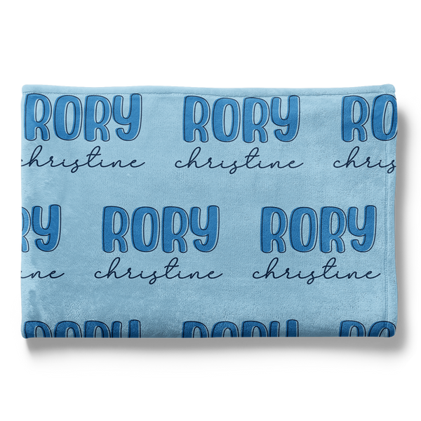Personalized Funky Name Blanket